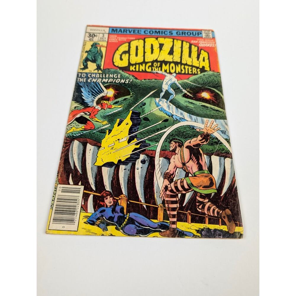 Mid-Grade Godzilla King of the Monsters #3 Marvel 1977 Bronze Age Comic